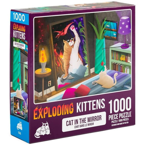 Exploding Kittens Cat in the Mirror Jigsaw Puzzle - 1000 Pieces