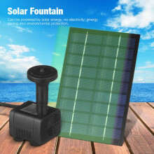 Solar Panel Powered Feature Water Pump Garden Pool Pond Aquarium Fountain Decor