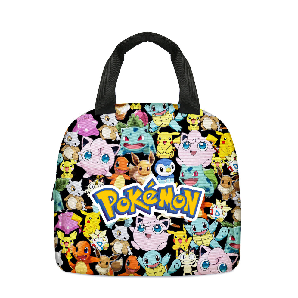 (03) Pokémon Pikachu Lunch Bags Thermal Insulated School Outdoor