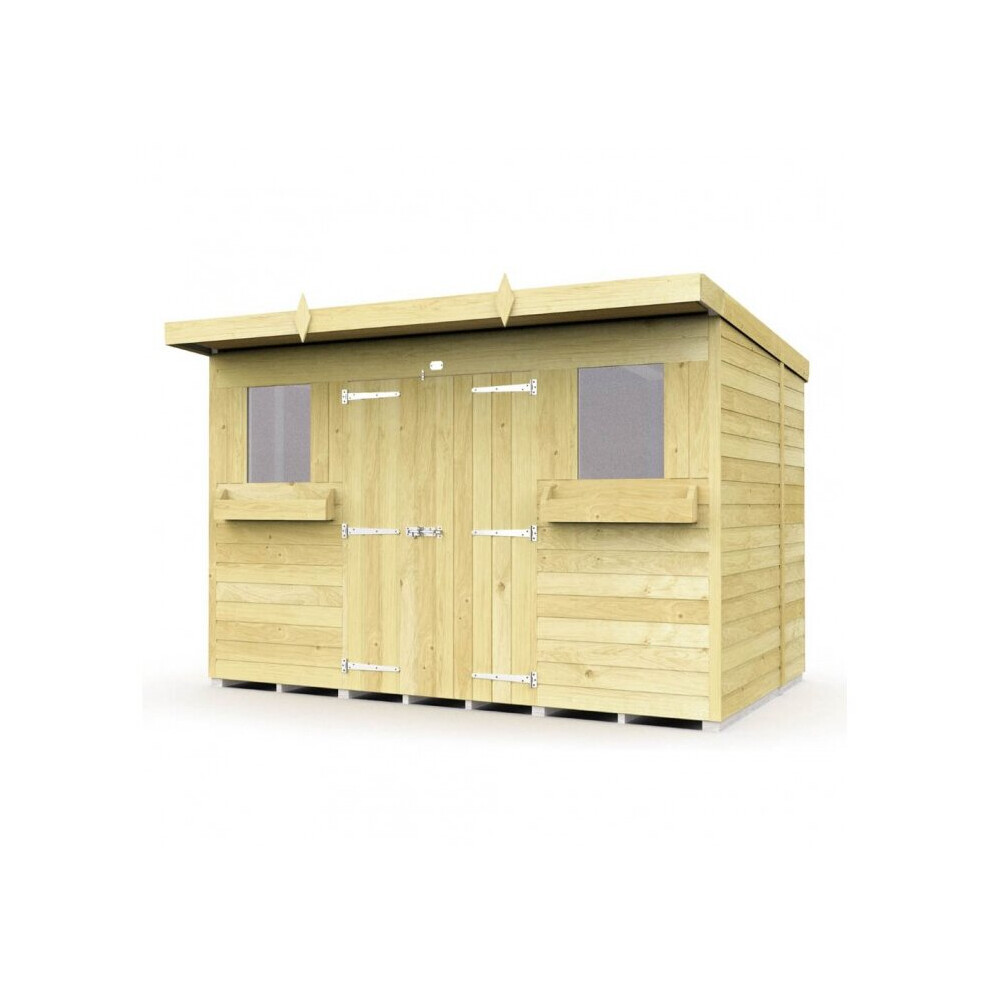 Total Sheds Pent Summer Shed 10Ft X 5Ft Fast & Free 2-5 Nationwide Delivery