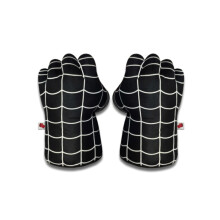 (Black Spider) Kids Spiderman Hulk Gloves Smash Hands Boxing Plush Toy Creative Gloves