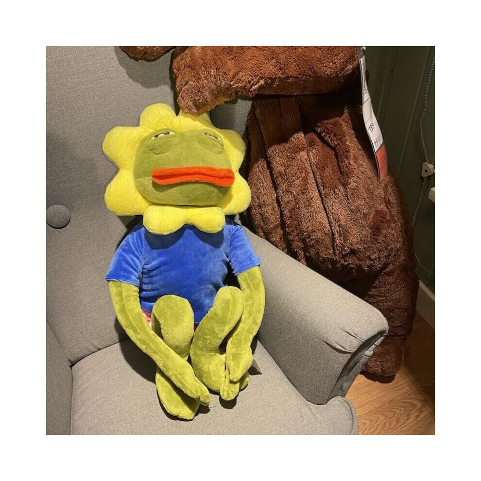 80cm Pepe The Frog Plush Toy Sad Frog Stuffed Doll Kids Gift