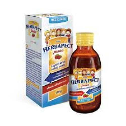 HERBAPECT JUNIOR Raspberry flavoured cough syrup 110 g