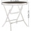 PHI VILLA Folding Side Table, Foldable Coffee Table, Outdoor Garden Table, Small Round Patio Table - Black 6