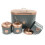 Bread Bin With Canister Tea Coffee Sugar Kitchen Sealed Lid Set 2