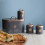 Bread Bin With Canister Tea Coffee Sugar Kitchen Sealed Lid Set 7