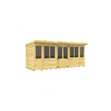 Pent Summer House 16ft x 5ft Fast & Free 2-5 Nationwide Delivery