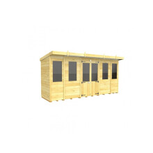 Pent Summer House 14ft x 4ft Fast & Free 2-5 Nationwide Delivery