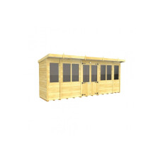 Pent Summer House 16ft x 4ft Fast & Free 2-5 Nationwide Delivery