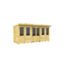 Pent Summer House 14ft x 5ft Fast & Free 2-5 Nationwide Delivery