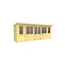 Pent Summer House 18ft x 4ft Fast & Free 2-5 Nationwide Delivery