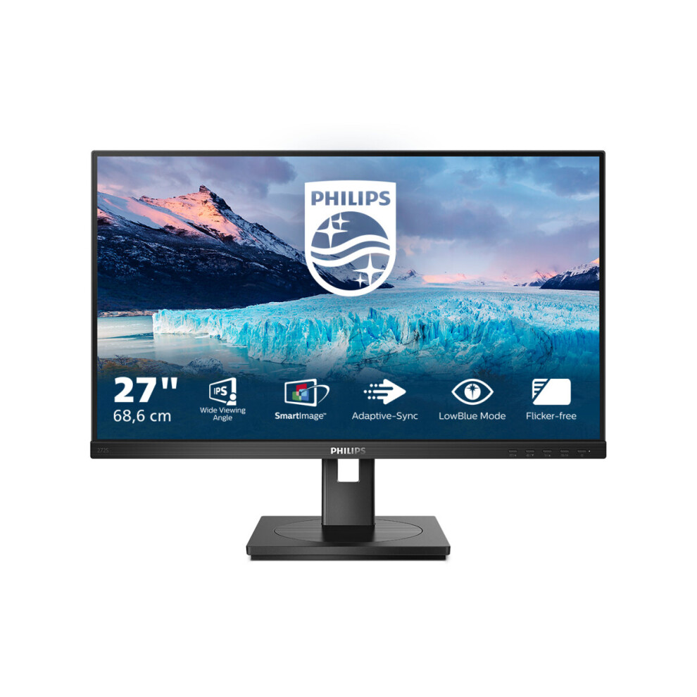 Philips S-line 272S1M - LED monitor - 27" - 1920 x 1080 Full HD (1080p) @ 75 Hz - IPS - 250 cd/m² - 1000:1 - 4 ms - HDMI
