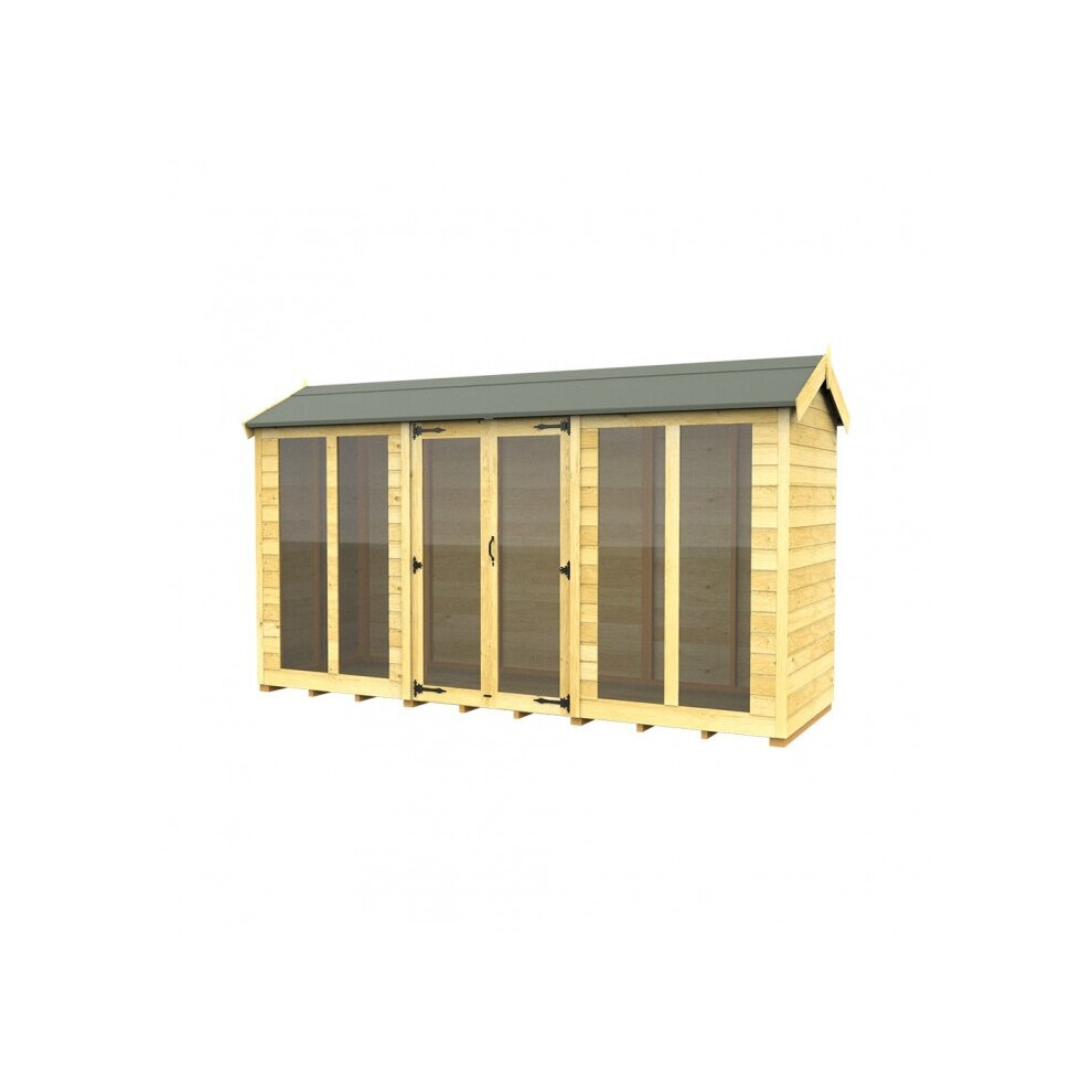 Total Sheds Apex Summer House 4Ft X 12Ft (Full Height Window) Fast & Free 2-5 Nationwide Delivery