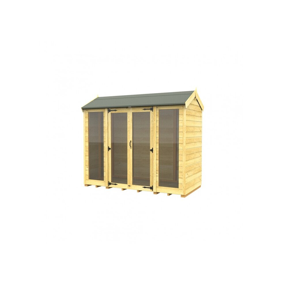 Total Sheds Apex Summer House 4Ft X 8Ft Fast & Free 2-5 Nationwide Delivery (Full Height Window)