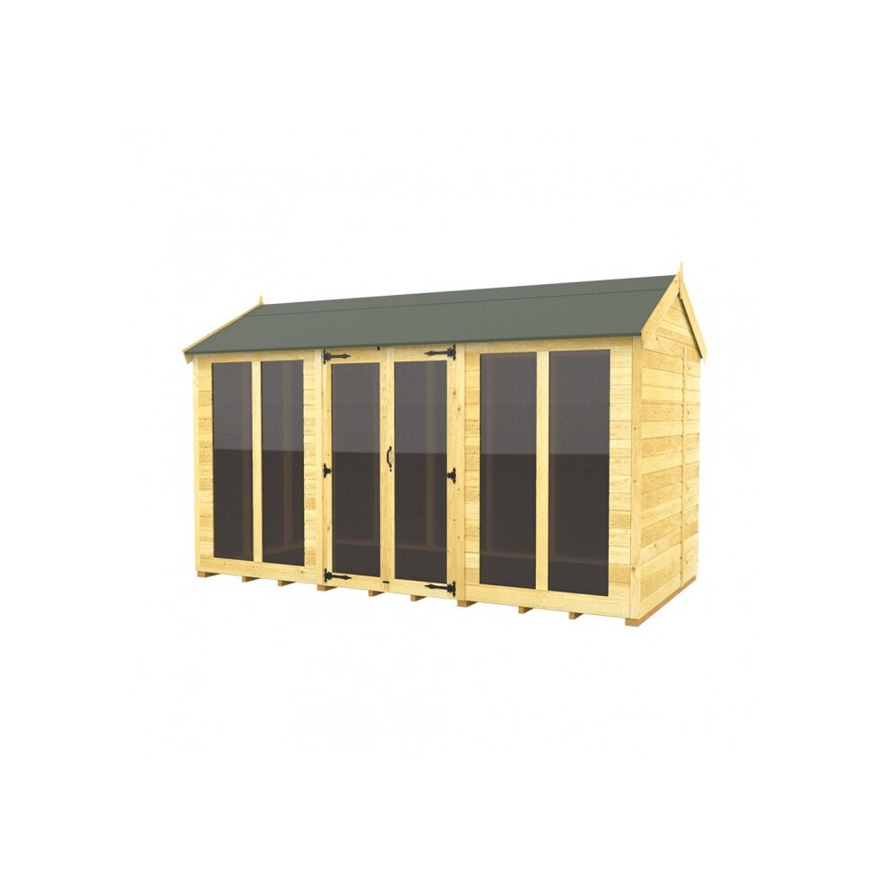Total Sheds Apex Summer House 8Ft X 12Ft (Full Height Window) Fast & Free 2-5 Nationwide Delivery