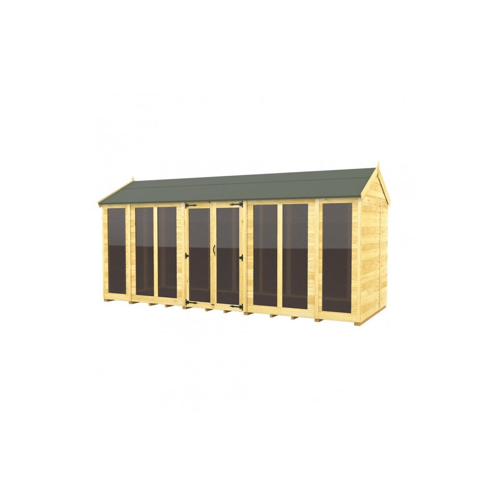 Total Sheds Apex Summer House 5Ft X 16Ft (Full Height Window) Fast & Free 2-5 Nationwide Delivery