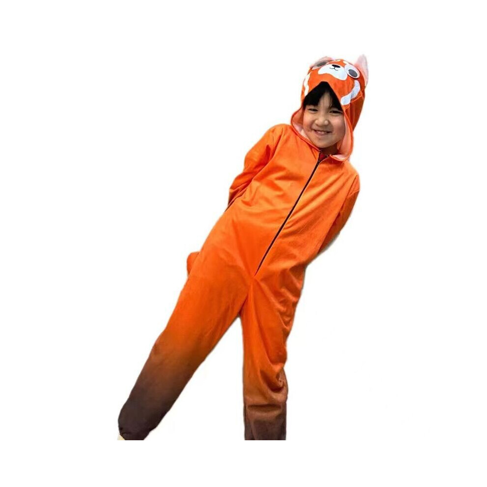 (118 cm) Kids Turning Red Cosplay Costume Panda Bear Mei Jumpsuit Outfit