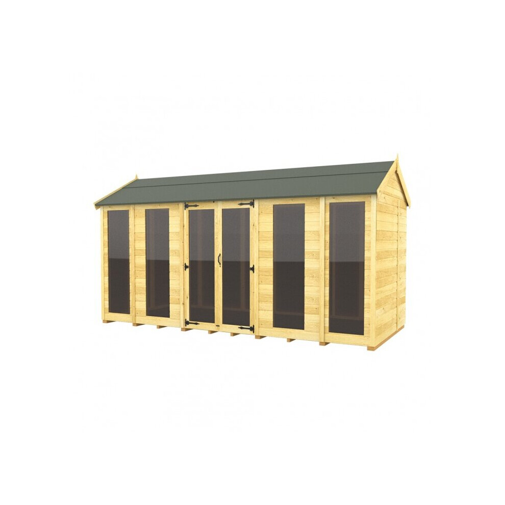 Total Sheds Apex Summer House 8Ft X 14Ft (Full Height Window) Fast & Free 2-5 Nationwide Delivery