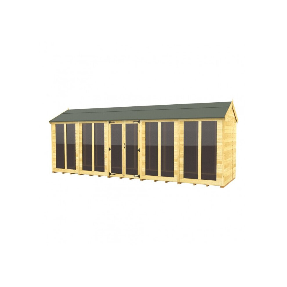 Total Sheds Apex Summer House 7Ft X 20Ft (Full Height Window) Fast & Free 2-5 Nationwide Delivery