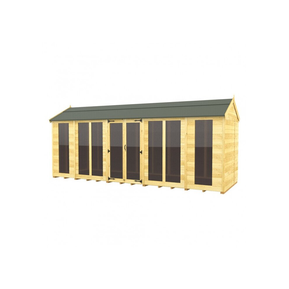 Total Sheds Apex Summer House 8Ft X 18Ft (Full Height Window) Fast & Free 2-5 Nationwide Delivery