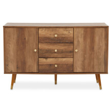 Functional Sideboard, Intricate Detailing Two Door Sideboard, Sturdy And Durable Industrial Sideboard