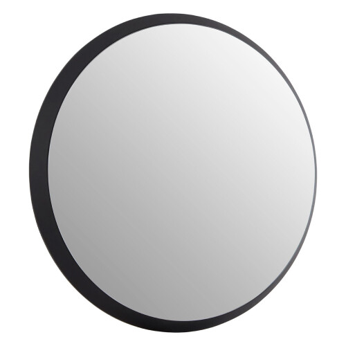 Premier Housewares Premier Housewares Athena Discus Large Black Wall Mirror 1