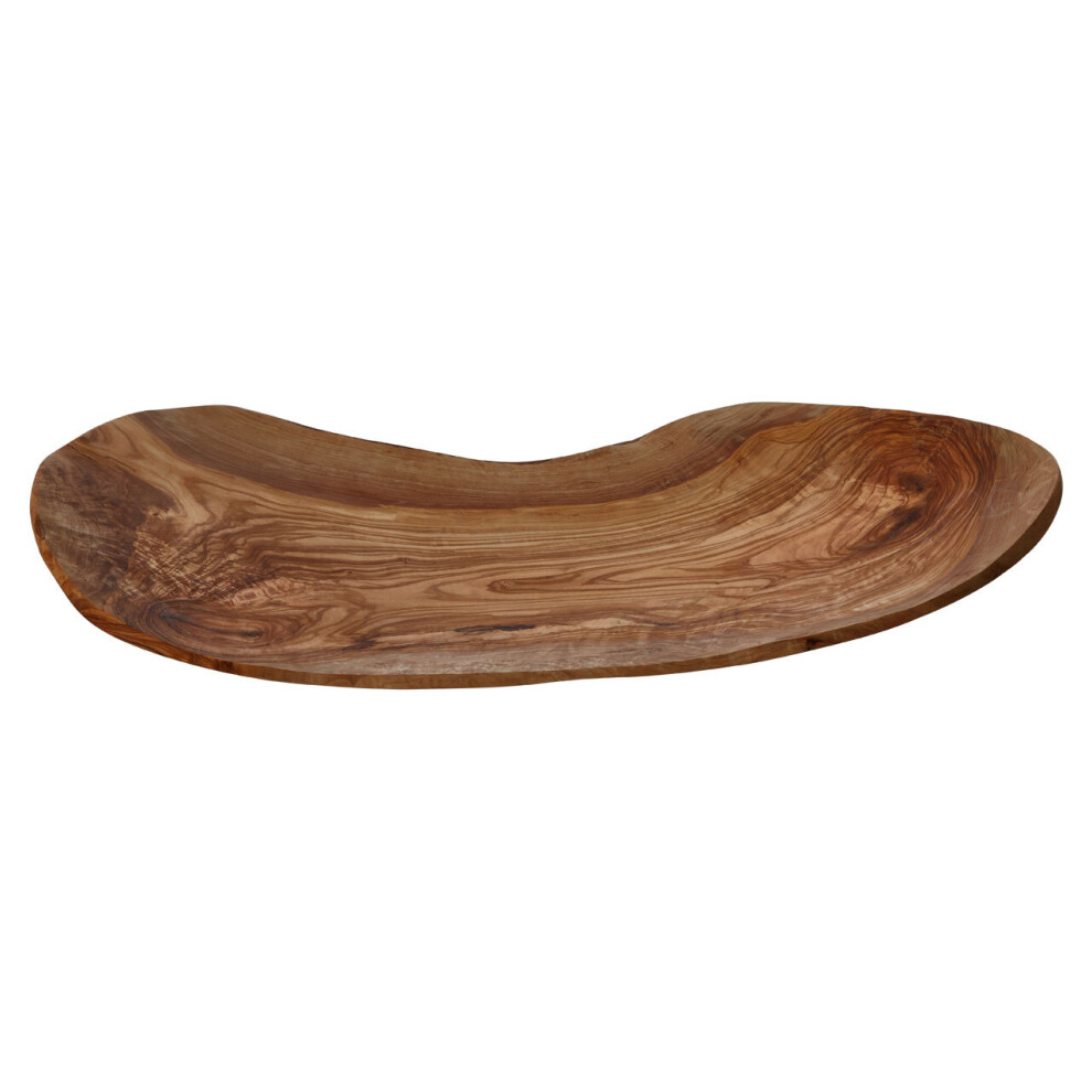 Premier Housewares Kora Large Olive Wood Fruit Tray Grain