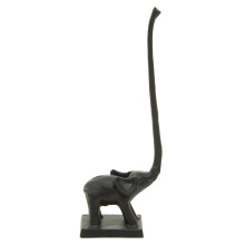 Premier Housewares Fauna Black Elephant Toilet Roll Holder