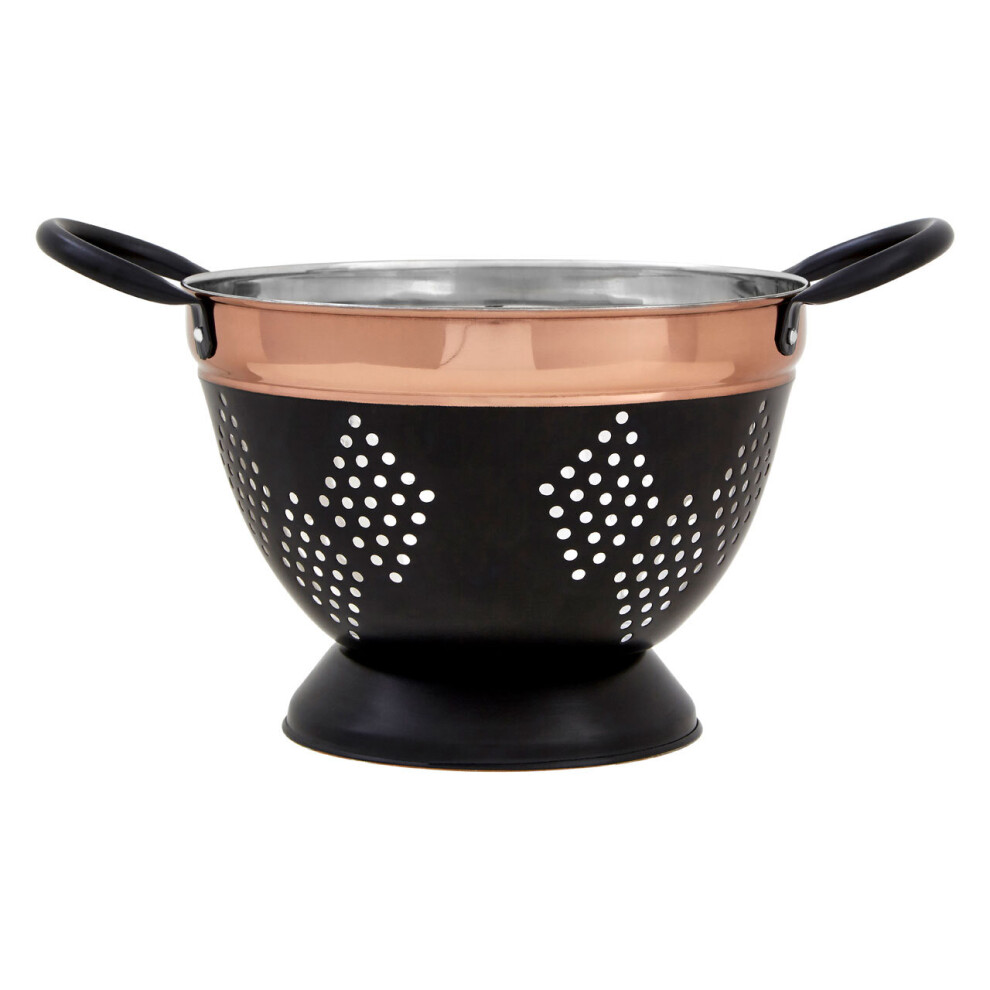 Premier Housewares Prescott Medium Charcoal / Copper Colander