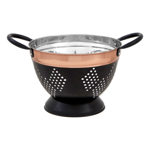 Premier Housewares Premier Housewares Prescott Medium Charcoal / Copper Colander 1