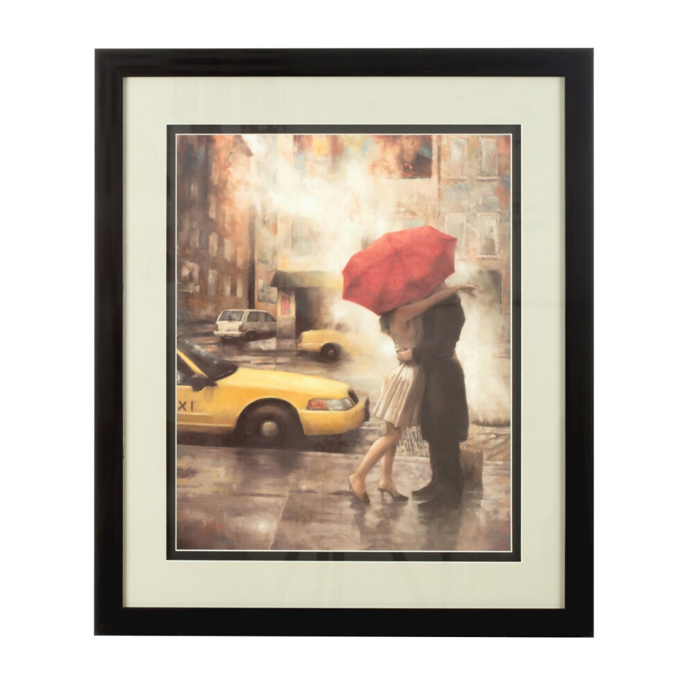 Premier Housewares Framed Couple Under Umbrella Wall Art