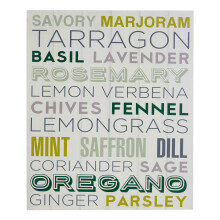 Premier Housewares Herbs Design Plaque Herbs