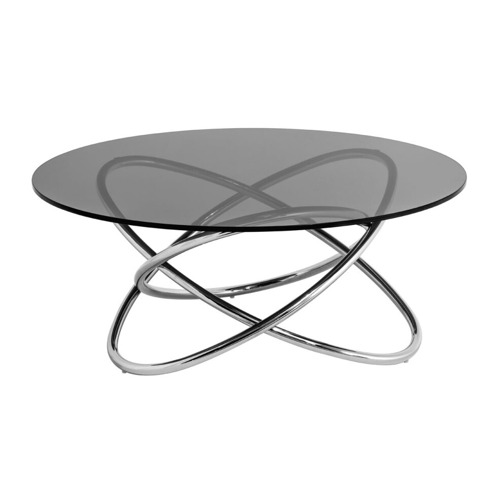 Premier Housewares Smoke Glass Top Coffee Table