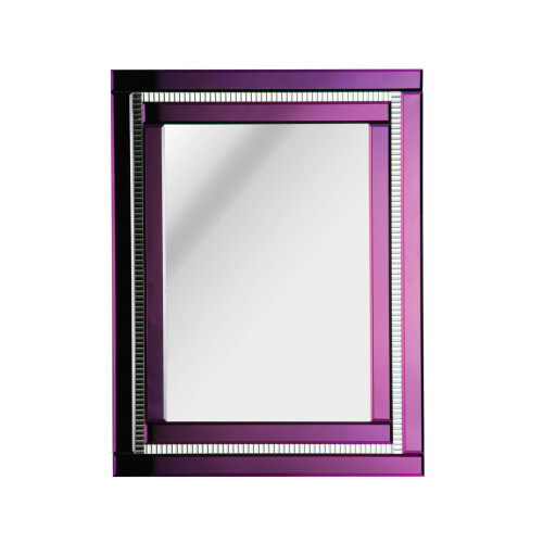 Premier Housewares Premier Housewares Purple Deco Mirror