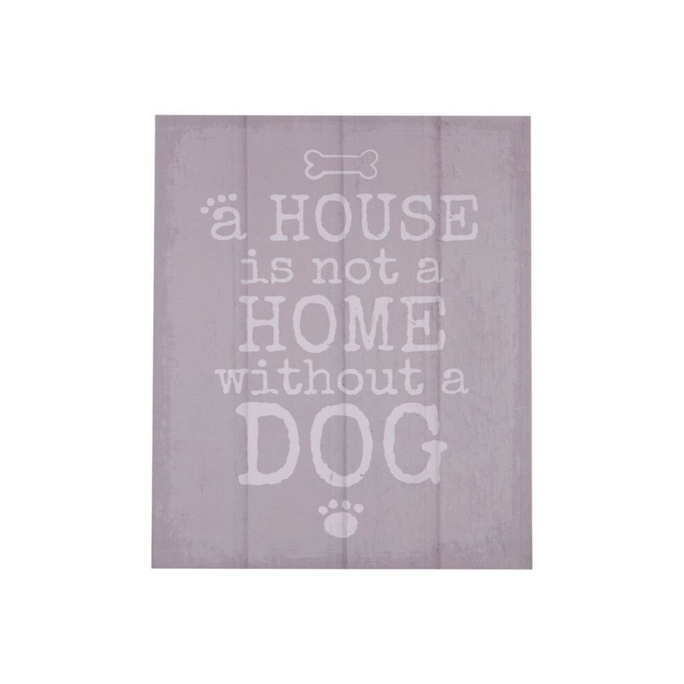 Premier Housewares Dog Wall Plaque White/Lilac