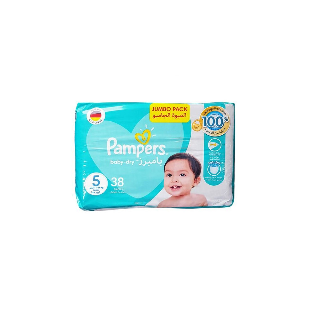 Pampers Baby-Dry Jumbo Pack Size 5- 11 To 16 Kg