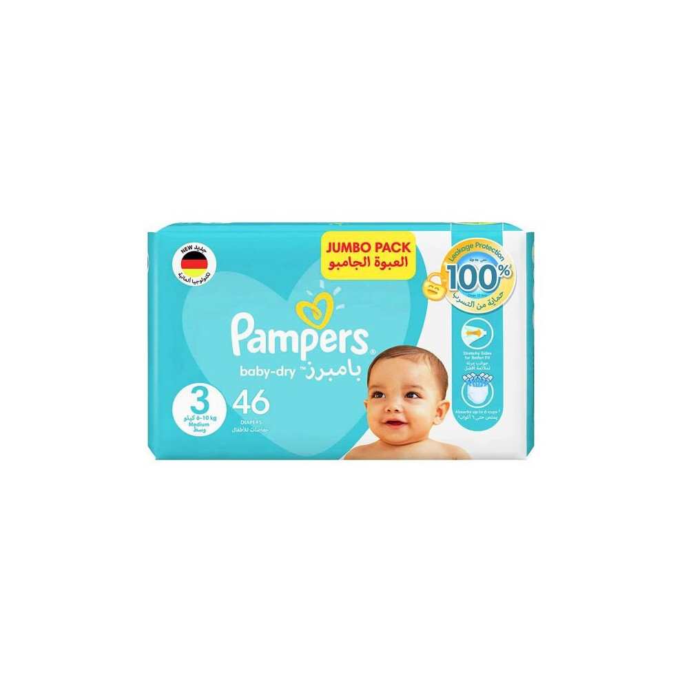 Pampers Baby-Dry Size 3- 6 To 10 Kg