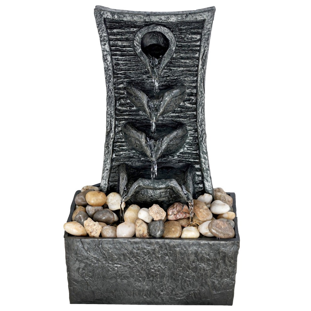 Geezy (Tiers Fountain) Indoor Led Tabletop Water Fountain
