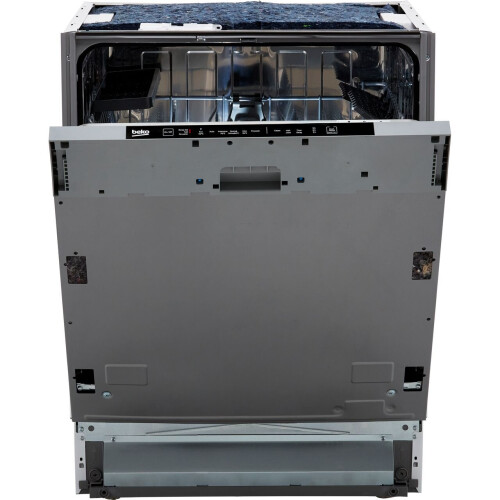 Beko DIN16430 Fully Integrated Standard Dishwasher Stainless Steel / Black Control Panel with