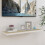 VidaXL vidaXL Floating Wall Shelf Oak and White MDF Wall Ledge Hanging Shelf CD Rack 2
