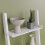 Vida Designs (White) York 4 Tier Ladder Bookcase Leaning Shelving Unit 3