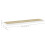 VidaXL vidaXL Floating Wall Shelf Oak and White MDF Wall Ledge Hanging Shelf CD Rack 8