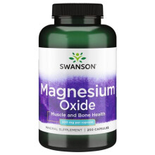 Swanson, Magnézium Oxid, 400 mg, 250 tabletták (200 mg per Tablett)
