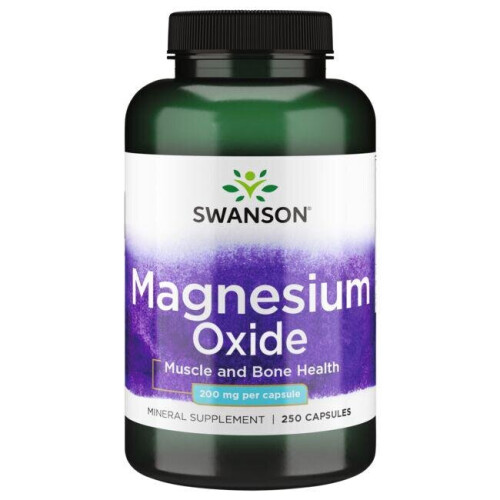 Swanson, Οξείδιο του Μαγνησίου, 400 mg, 250 Φιάλες (200 mg ανά Φιάλη)