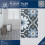 SEVILLA peel and stick vinyl floor tiles (30.48cm x 30.48cm) pack qty 10 tiles (0.93sqm) 5