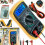 3.5-Inch LCD Digital Multimeter with Blue Backlight – AC/DC Voltage, DC/AC Current, Ohms, Diode/Transistor Tests, Continuity Buzzer, Auto Power Off 1