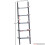 Vida Designs (Grey) York 5 Tier Ladder Bookcase Leaning Shelving Unit 7