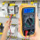 3.5-Inch LCD Digital Multimeter with Blue Backlight – AC/DC Voltage, DC/AC Current, Ohms, Diode/Transistor Tests, Continuity Buzzer, Auto Power Off 6