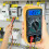 3.5-Inch LCD Digital Multimeter with Blue Backlight – AC/DC Voltage, DC/AC Current, Ohms, Diode/Transistor Tests, Continuity Buzzer, Auto Power Off 5