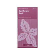 Piccolo Seeds Urban Growing 100% GMO Free Easy Home Grow Red Rubin Basil
